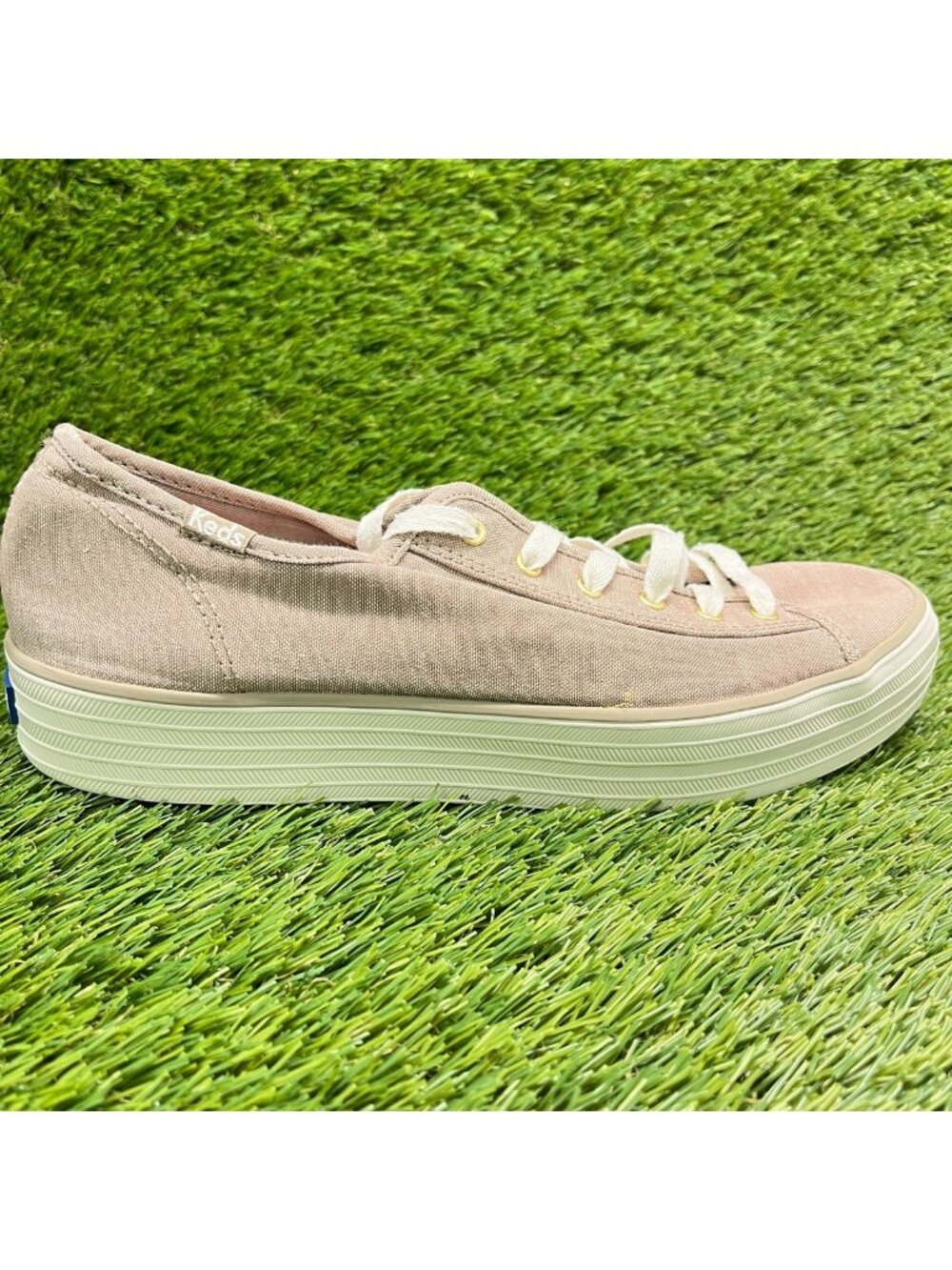 Keds Triple Kick Metallic Womens Size 8.5 Dusty Pink Athletic Shoes Sneakers